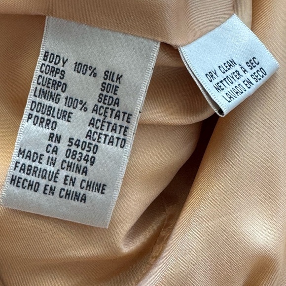 Evan Picone 100% Silk Plaid Double Breasted Blazer Size 12 - Picture 8 of 9